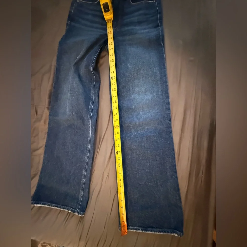 PAIGE Dark Blue High-Rise Wide Leg Jeans Sasha Glorious - Picture 5 of 10